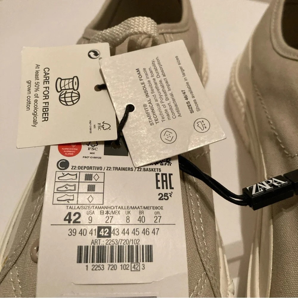 Zara Women’s Platform Athletic Tennis Shoes‎ Sneakers Size 9